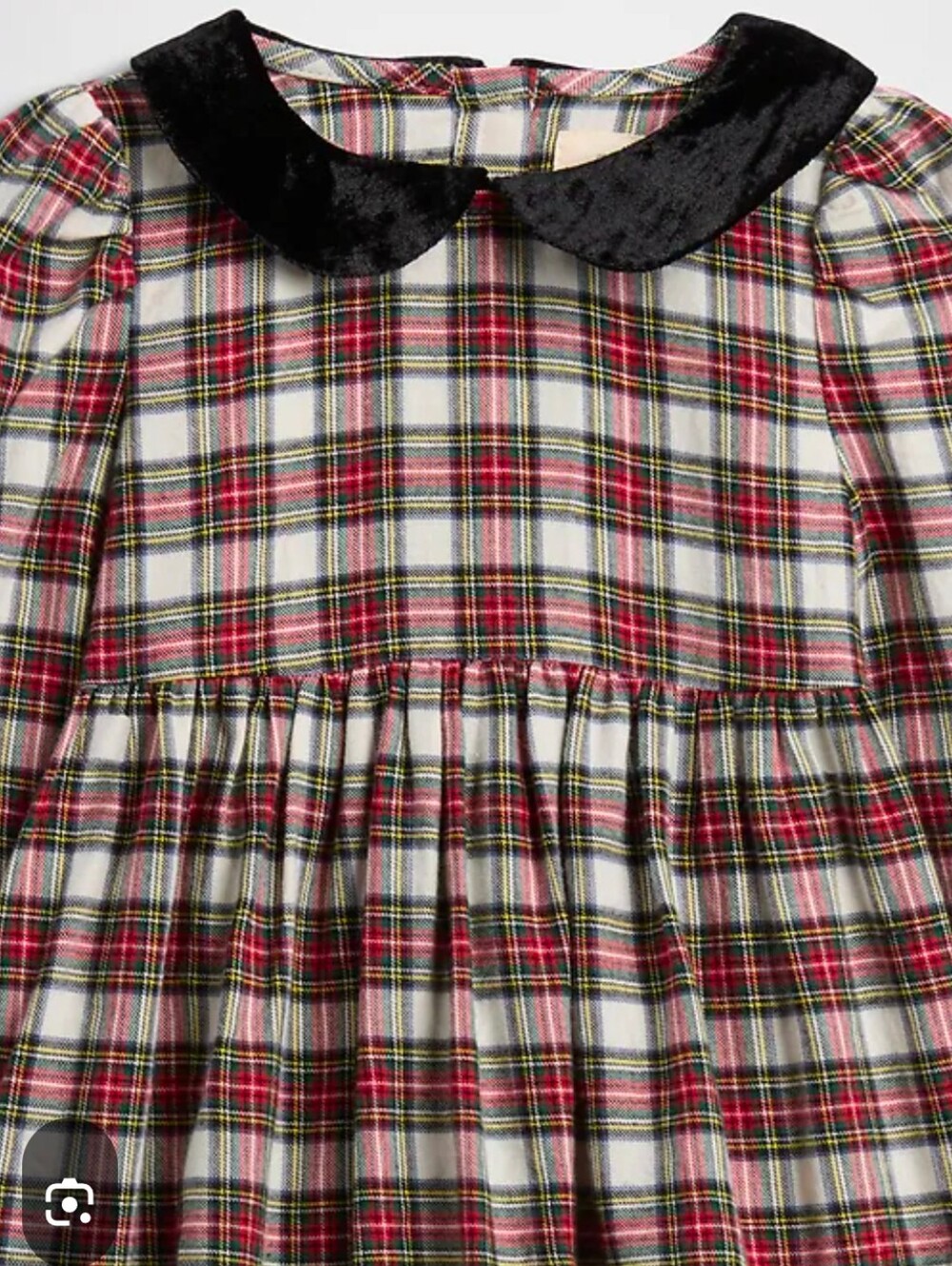 Gently pre-loved Classic BABY GAP Plaid Flannel Dress size 12- 18 months
